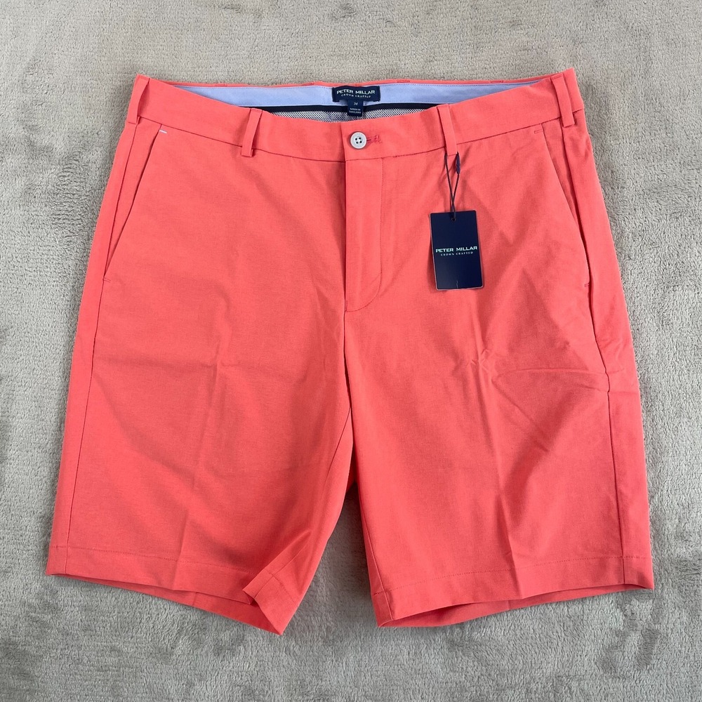 Peter Millar Surge Performance Shorts Men 34 Silly Tailored Fit Crown NWT $125‎